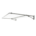 Austral Add-A-Line dual frame fold down clothesline fully open against a white background. Frame colour Woodland Grey.