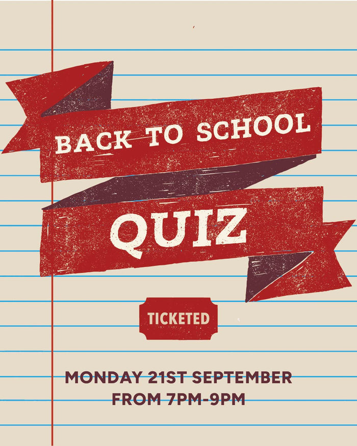 Back to School Quiz | Monday 21st September