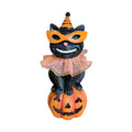 Black Cat with Party Hat - 8" Tall from the 2026 Moonlight Masquerade Halloween collection at Roger's Gardens