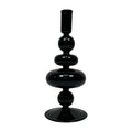 Black Orb Candle Holder - 9" Tall