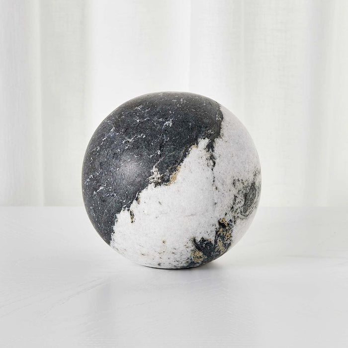 Black White Marble Ball Orb