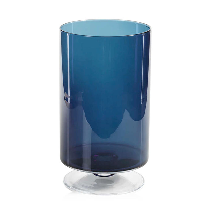 Blue Algave Vase with Base - Large