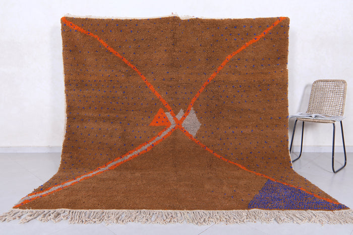 Bold Moroccan wool rug – Abstract design - Custom handmade