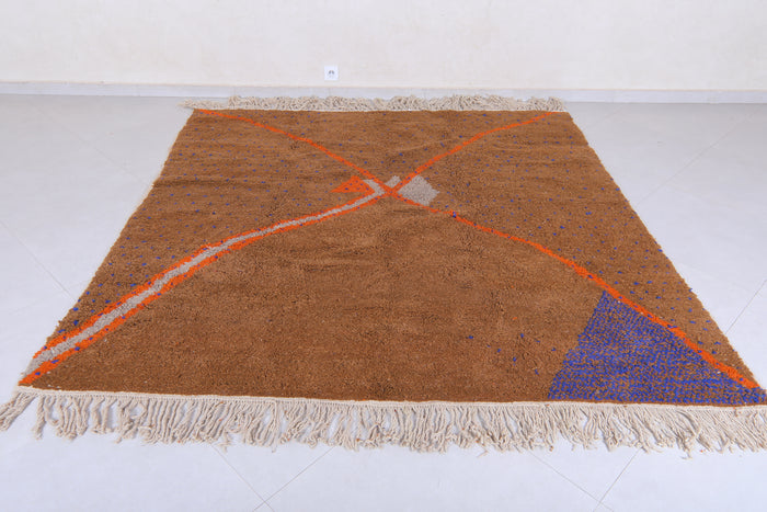 Bold Moroccan wool rug – Abstract design - Custom handmade