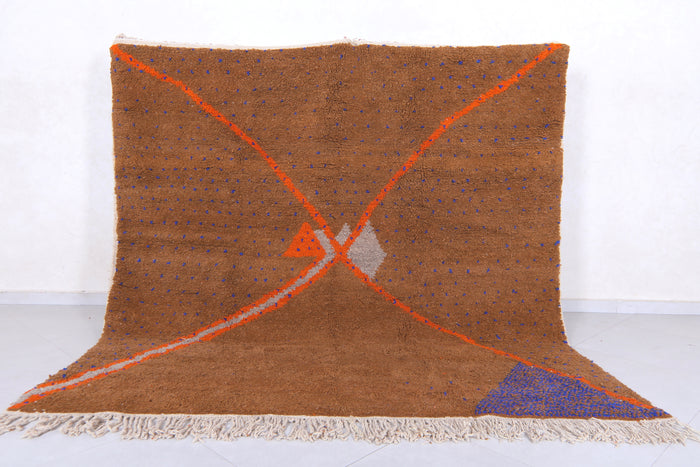 Bold Moroccan wool rug – Abstract design - Custom handmade