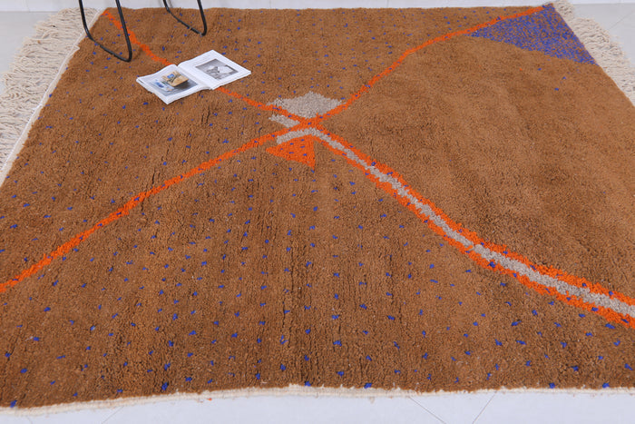 Bold Moroccan wool rug – Abstract design - Custom handmade