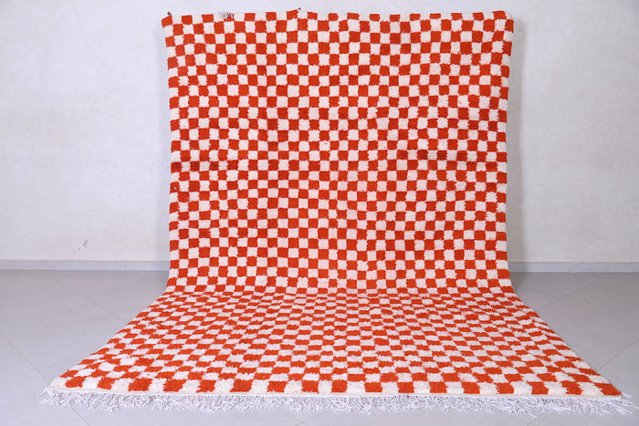 Checkered Moroccan rug - Moroccan Berber red rug - Custom Rug - custom moroccan rugs