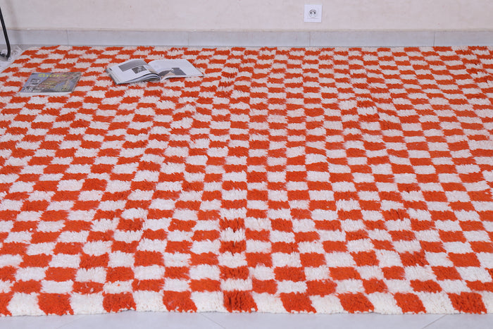 Checkered Moroccan rug - Moroccan Berber red rug - Custom Rug - custom moroccan rugs