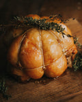 Boneless Turkey Leg Cushion with Chestnut, Cranberry and Apple Stuffing