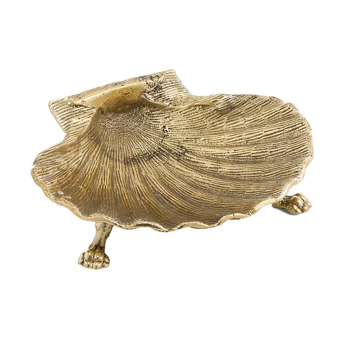 Brass Scarlett Shell Dish - 6" Wide
