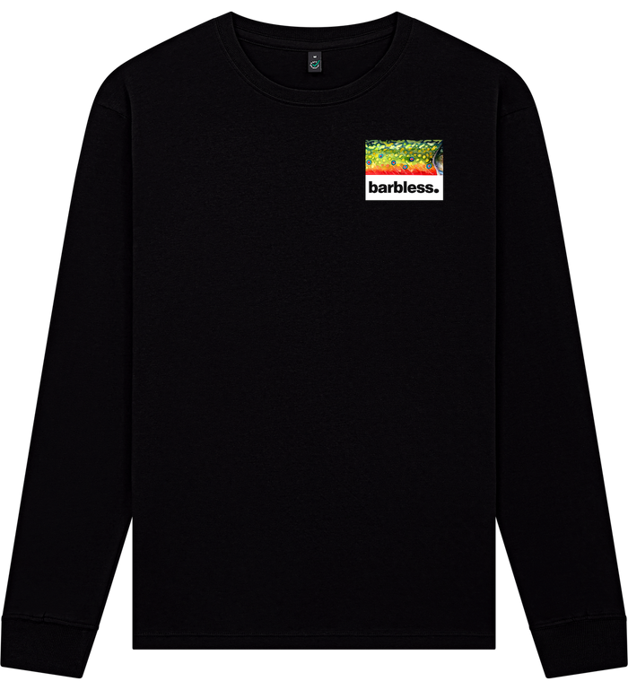 Brook Trout Flank - Long Sleeve T-Shirt (Espresso)