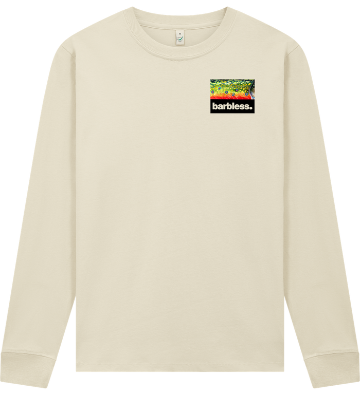 Brook Trout Flank - Long Sleeve T-Shirt (Latte)