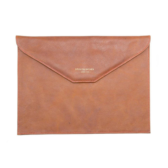Brown Leather Envelope Bag