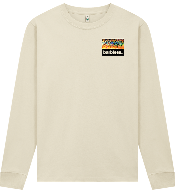 Brown Trout Flank - Long Sleeve T-Shirt (Latte)