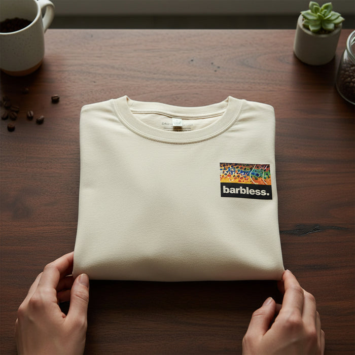 Brown Trout Flank - Long Sleeve T-Shirt (Latte)