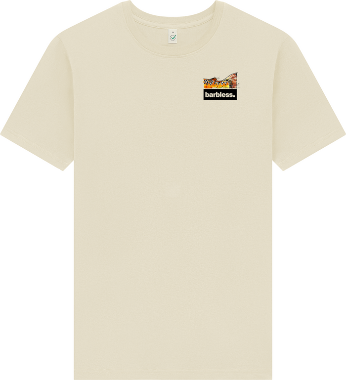Brown Trout Tail - Short Sleeve T-Shirt (Latte)