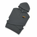 Brown Trout Tail Hoodie - Dark Grey