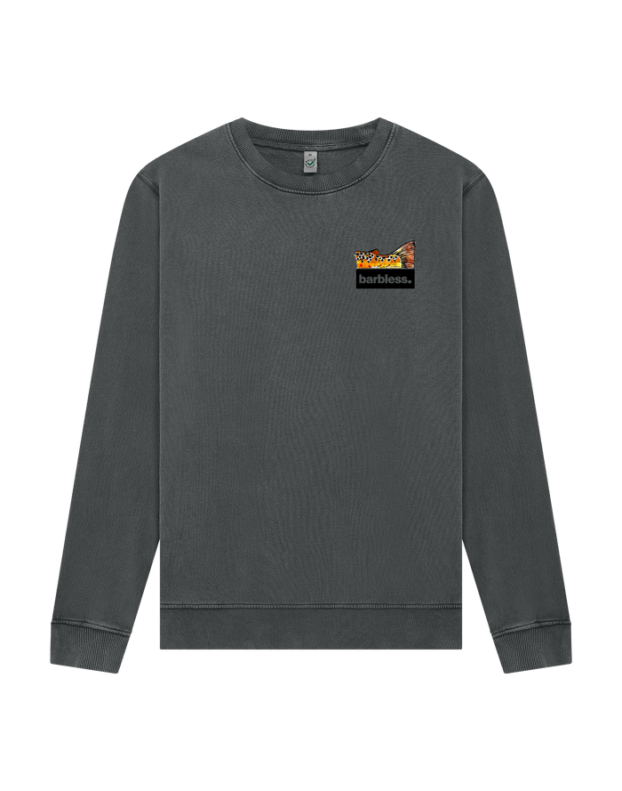 Brown Trout Tail Sweatshirt - Dark Grey