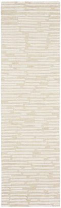 Calvin Klein Ck010 Linear 2'3" x 8' Ivory Modern Indoor Rug Rug Calvin Klein