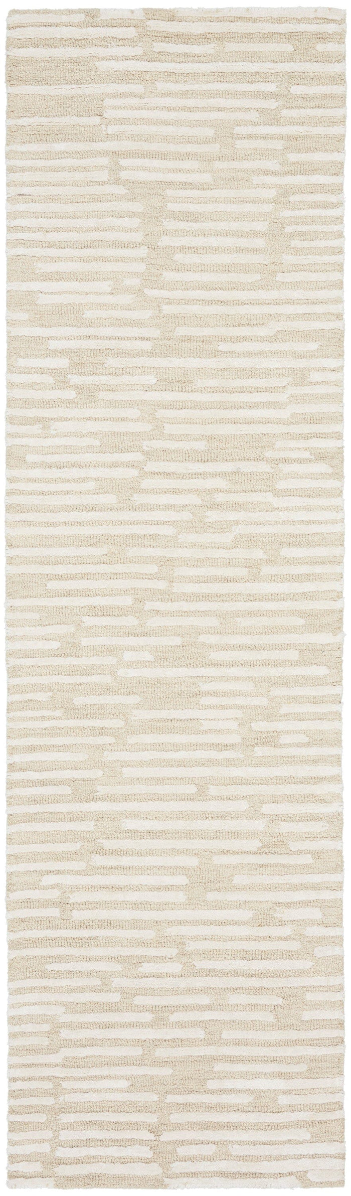 Calvin Klein Ck010 Linear 2'3" x 8' Ivory Modern Indoor Rug Rug Calvin Klein