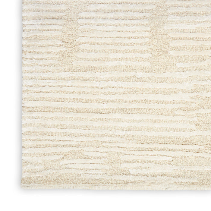 Calvin Klein Ck010 Linear 2'3" x 8' Ivory Modern Indoor Rug Rug Calvin Klein
