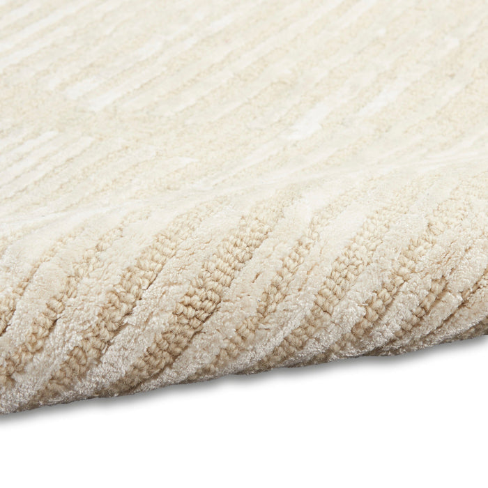 Calvin Klein Ck010 Linear 3'9" x 5'9" Ivory Modern Indoor Rug Rug Calvin Klein