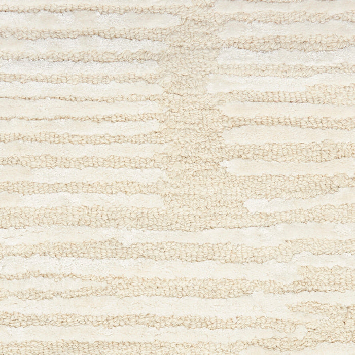 Calvin Klein Ck010 Linear 3'9" x 5'9" Ivory Modern Indoor Rug Rug Calvin Klein