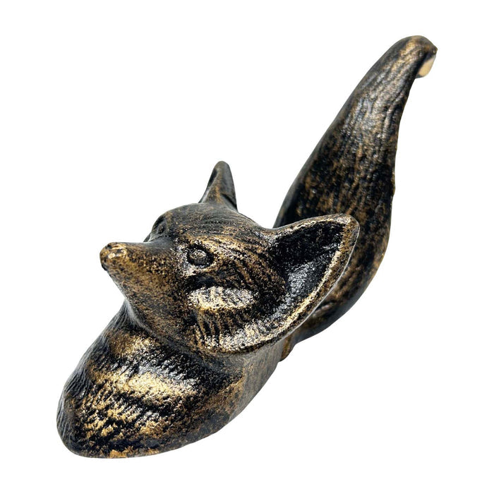 Cast Iron Fox Coat Hook - 6" Tall