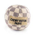 Checker Chewy Vuiton Ball Pet Toy - 4" Wide - Roger's Gardens