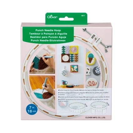 Clover Punch Needle Hoop