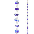 Cobalt Blue Glass Rain Chain - 6' Long