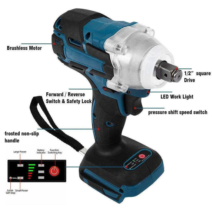a diagram of a cordless driller with instructions