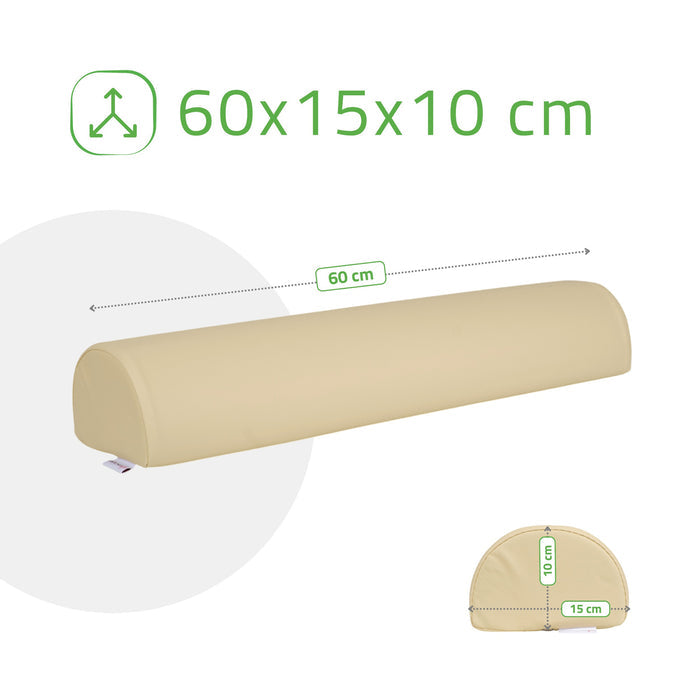 Cuscino cilindrico semicircolare 60x15x10 cm - K533 Beige