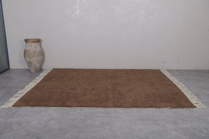 Brown Berber area rug - Custom Moroccan rug - new rugs