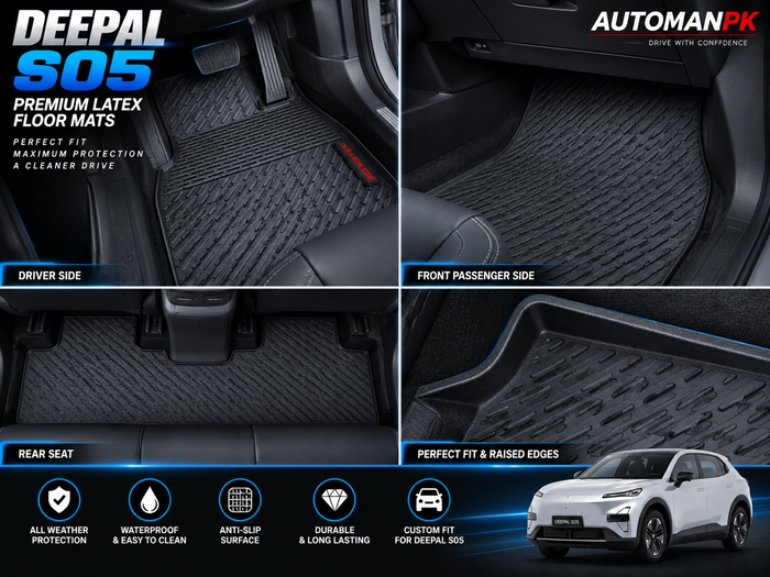 Deepal S05 Latex Floor Mats – Custom Fit & All-Weather | AutoManPK