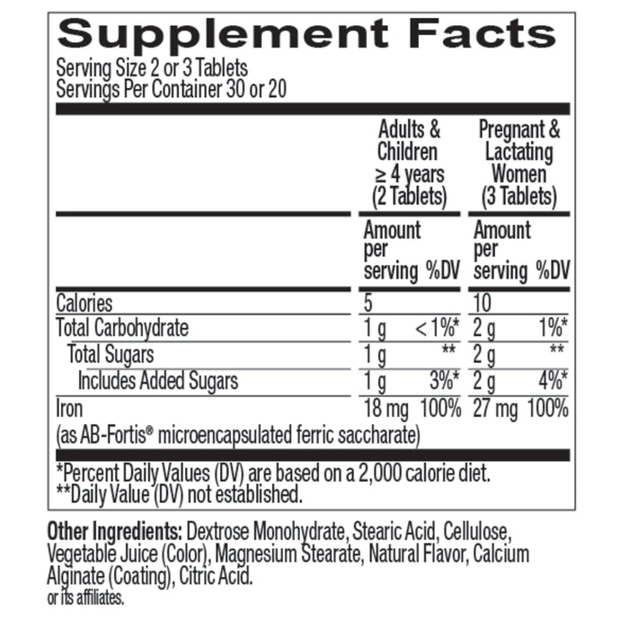 840160203299 sup-facts Delightful_Iron Immunity Tablet product carousel image