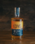 A 50cl bottle of Devon Cove Rum.