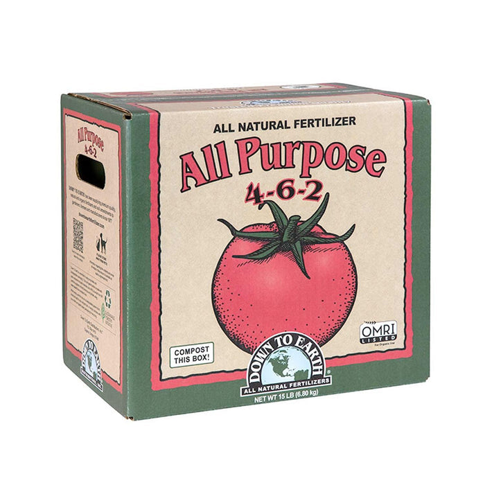 Down To Earth Organic All Purpose Fertilizer - 15lbs - Roger's Gardens