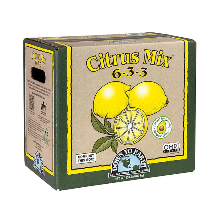 Down To Earth Organic Citrus Mix Fertilizer - 15lbs - Roger's Gardens