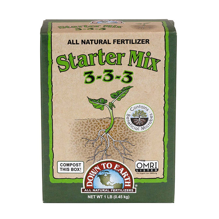 Down To Earth Organic Mini Starter Mix Fertilizer - 1lbs
