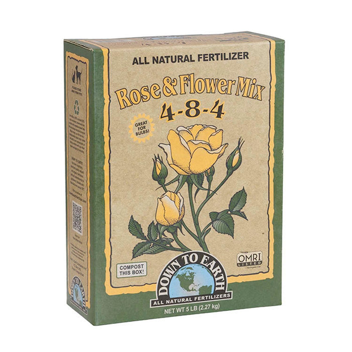 Down To Earth Organic Rose & Flower Fertilizer - 5lbs - Roger's Gardens