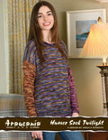 Elda Pullover Knitting Pattern for Araucania Huasco Sock Twilight Paints (Printed Leaflet)