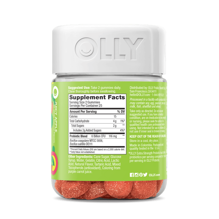 852933008437 detail ExtraStrengthProbiotics GutHealth Gummy product carousel image
