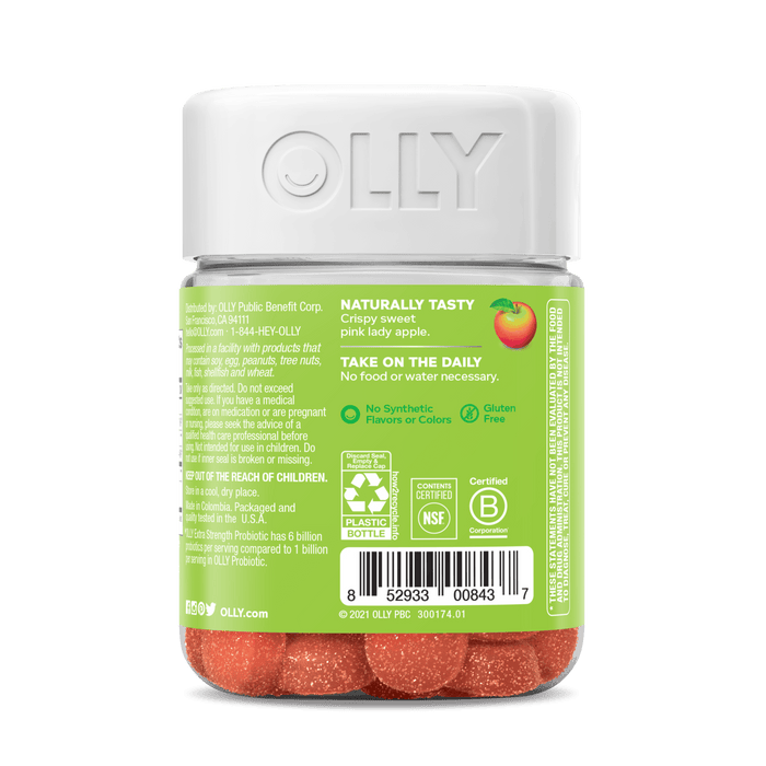 852933008437 detail ExtraStrengthProbiotics GutHealth Gummy product carousel image