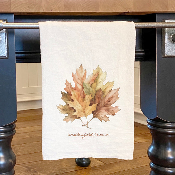 Fall Leaves - Custom Cotton Tea Towel