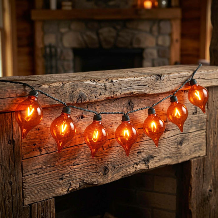 Flame LED Bulb Lights - 128" Long