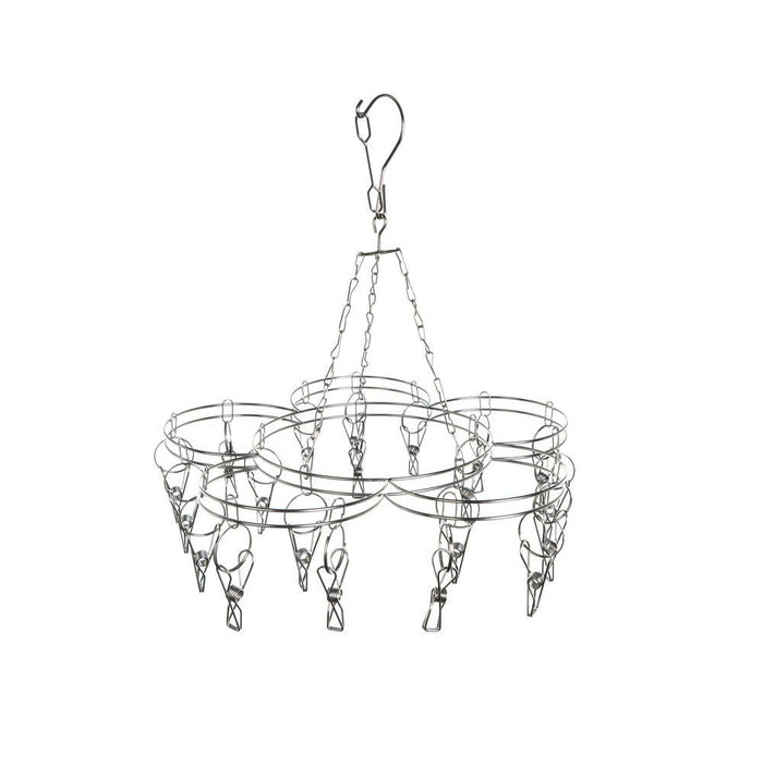Flower Stainless Steel Sock Hanger With 20 x 316 Marine Grade Pegs