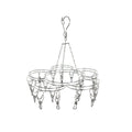 Large front view of the Enviro flower sock hanger model featuring a rust-resistant 316 stainless steel frame and 20 hanging pegs.