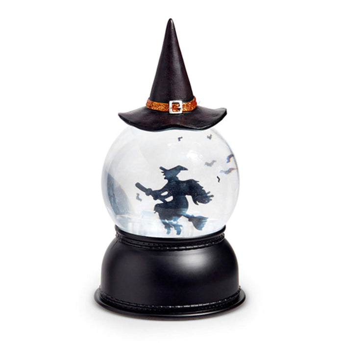 Flying Witch Water Globe - 8" Tall