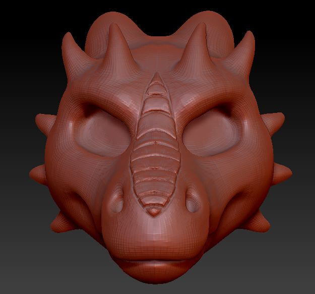 Gender Neutral Round-nosed Dragon Head Base Complex Variant 2